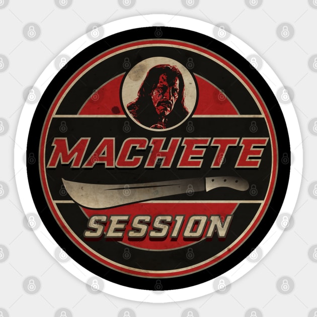 Machete Session Sticker by CTShirts